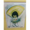 Image 2 : 2 Colograph Prints - Flower Boy By DeGrazia and Rooster Print