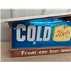 Image 2 : Metal & Plastic Stroh's Beer Sign 34" W Up to 13.5"
