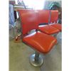 Image 2 : 4 Vintage A & W  Orange Cafe Swivel w Back Rests