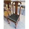 Image 2 : 3 Dining Room Chairs - 1 Captain Chair, 2 W/ Upholstry