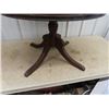 Image 2 : Duncan Phyfe Stand w/ Lazy Suzan Style Rotating Top and Leather Inlay