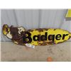 Image 1 : Metal Embossed Badger Equip Sign 30" X 9"