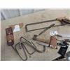 Image 3 : Meat Saw, Knives, 2 Hatchets, & Meat Hooks