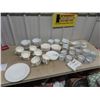 Image 1 : Over 85 Pc Place Setting- Bowls, Plates Plus - All White, Various Brands