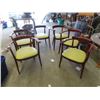 Image 1 : 6 Matching Chair Mahogany W Upholstery