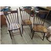 Image 1 : 3 Matching Wooden Kitchen Chairs