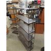 Image 1 : 2 Metal Open Shelves- 1) 58"H 37"W 9"D & 1) 58"H 17"W 9 "D