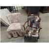 Image 1 : Upholstered Rocking Chair, & Upholstered Chair