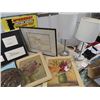 Image 3 : Pictures, Brass DIsplay, & 2 Modern lamps