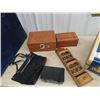 Image 3 : Vintage Suitcase, Trinket Box, Letter Holder, Metal 1st Aid Box & Purse