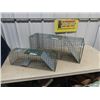 Image 1 : (DS) 2 Live Traps 1) 11" x 12" x 32" & 1) 7" x 7.5" x 24"