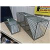 Image 2 : (DS) 2 Live Traps 1) 11" x 12" x 32" & 1) 7" x 7.5" x 24"