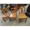 Image 1 : 3 Wood Chairs
