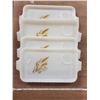 Image 1 : 11" X 6" Vintage Fireking sandwich plates X4
