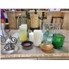 Image 4 : Giant candle & accessories lot