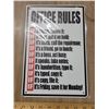 Image 1 : Tin sign Office rules