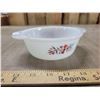 Image 1 : Fireking error stamp backwards 427 milk glass primrose flower mini casserole