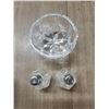 Image 4 : Butter dish / crystal Japanese salt & pepper & crystal dish