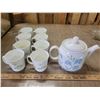 Image 1 : Corningware spring time tea set (kettle & eight cups)