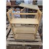 Image 1 : fold down solid wood shelving unit