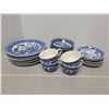 Image 1 : 8 piece Blue Willow dish set (only four cups) Japan