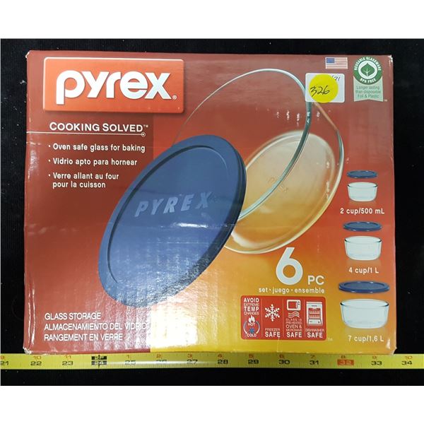 6 Pc. Pyrex Bowls