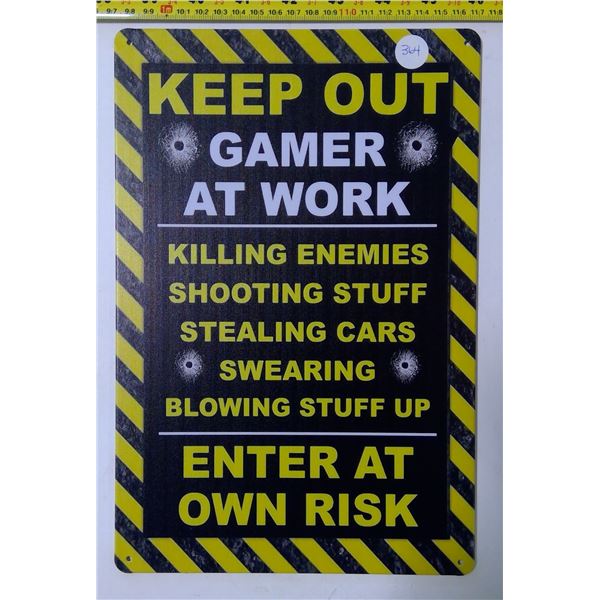 Reproduction Tin Sign 12"x9"