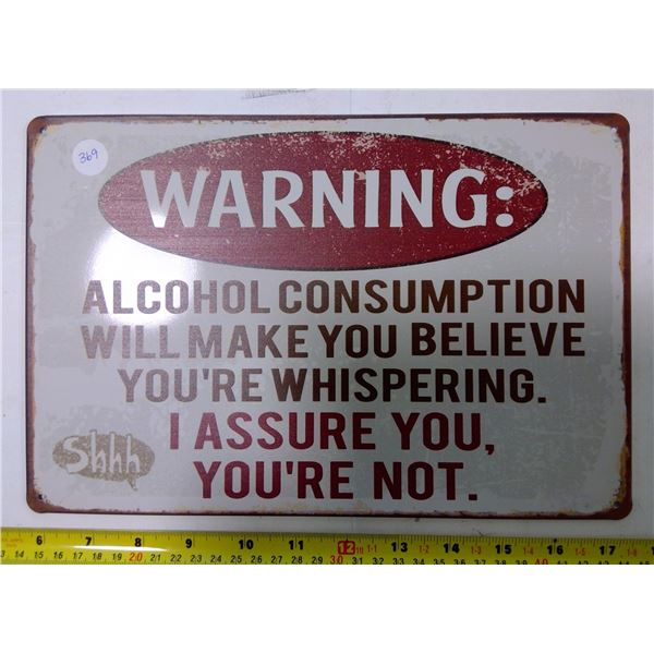 Reproduction Tin Sign 12"x9"