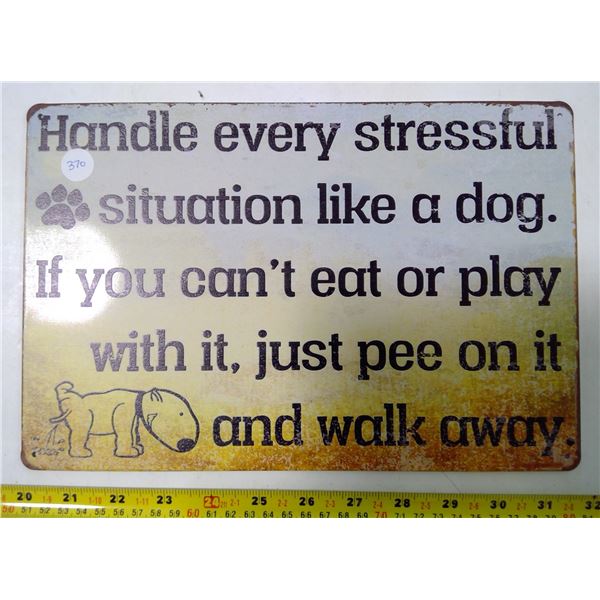 Reproduction Tin Sign 12"x9"