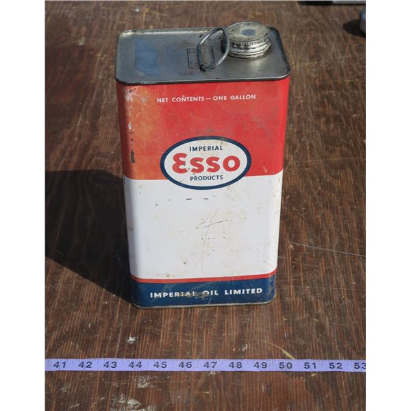 Full Vintage Esso Oil Can 1 gal.