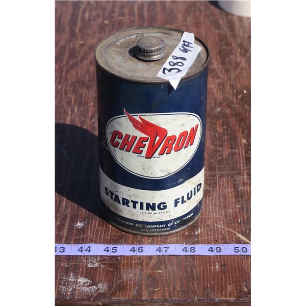 Chevron Starting Fluid Tin