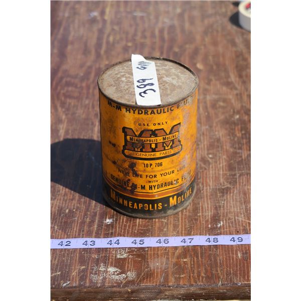 Minneapolis Moline Oil Tin