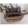 Image 1 : Wooden Pepsi Crate With Tools, Blacksmith, Wrenches, etc.
