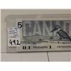 Image 2 : 1986 FNX Prefix, Large F $5 Bill, Thiessen/Crow