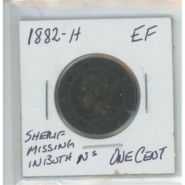 1882-H Victoria Large Cent