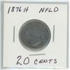 Image 1 : 1876 - H Newfoundland 20 Cents