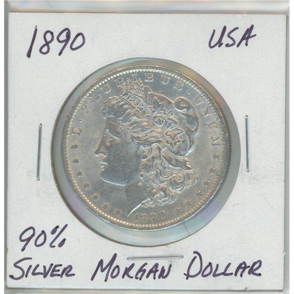 1890 90% Silver Morgan Dollar