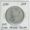 Image 1 : 1890 90% Silver Morgan Dollar