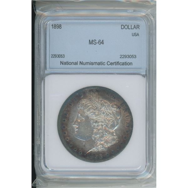 1898 MS - 64 90% Silver Morgan Dollar