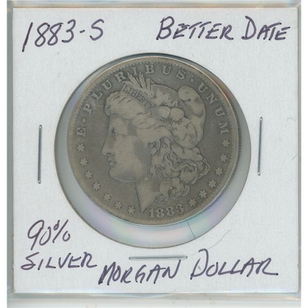 1883-5 Better Date Silver Morgan Dollar