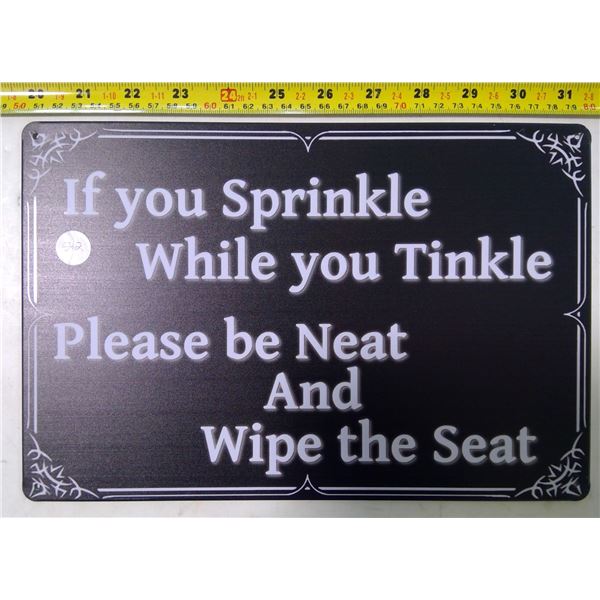 Reproduction Tin Sign 12"x9"