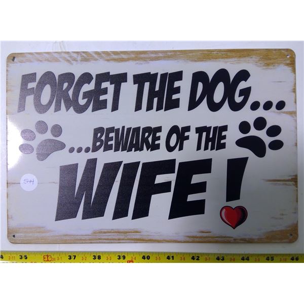 Reproduction Tin Sign 12"x9"