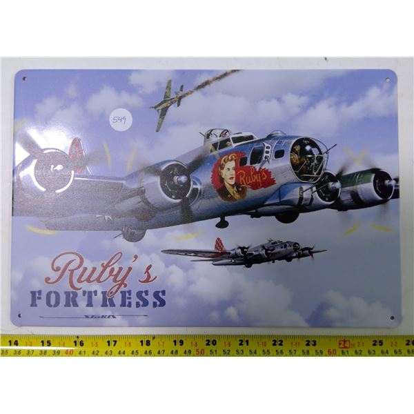 Reproduction Tin Sign 12"x9"