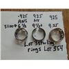Image 1 : 554 LOT OF 3 STERLING RINGS