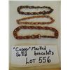 Image 2 : 556 3 SOLID COPPER MARKED BRACELEYS