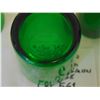 Image 3 : 561 4 VINTAGE “VERECO” FRANCE EMERALD GREEN 6 OZ DRINKING GLASSES