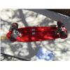 Image 3 : 589 VINTAGE 1970’S RED SKAREBOARD WITH RED TRANSPARENT SEMI-OPAQUE WHEELS