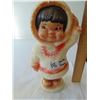Image 1 : 591 VINTAGE REGAL TOYS ESKIMO GIRL HIGHLY COLLECTIBLE COIN BANK WITH PLUG