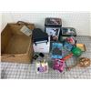 Image 1 : MISC LOT IN BASKET STOVE MINIATURE TINS ETC