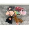 Image 1 : LOT OF TY BEANIE BABY PLUSH TOYS BUFFALO CHAMELEON PIG